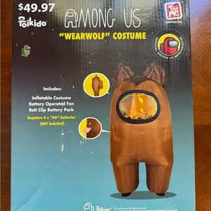 Among Us Wearwolf Costume for Kids - Brown